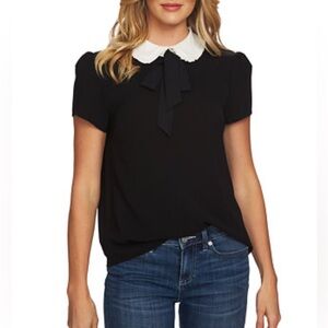 Cece Peter Pan collar blouse XL